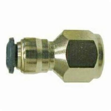 Connector, Connector, 14 X 18 Nominal, PushIn X FNPTF, 051 Hex, 0 To 250 Psi, 0 To 160 Deg